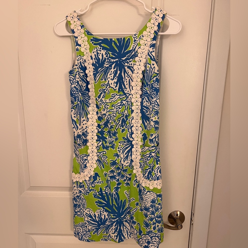 Lilly Pulitzer Blue and Green Dress